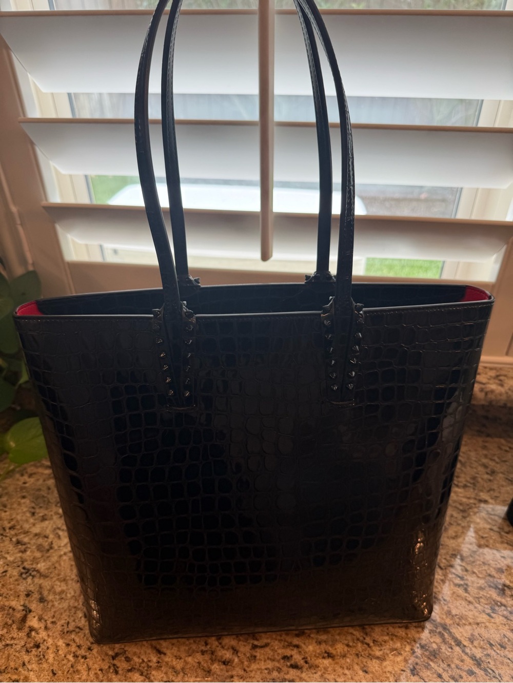 Christian Louboutin Cabata Tote – Black Croc - Picture 7 of 15